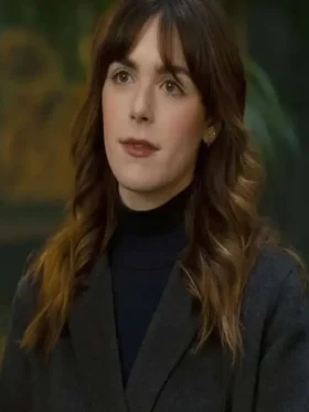 Kiernan Shipka Industry S04 Black Coat