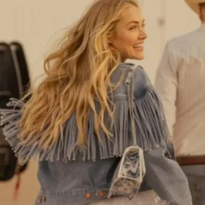 Landman 2024 Michelle Randolph Denim Jacket Back Look