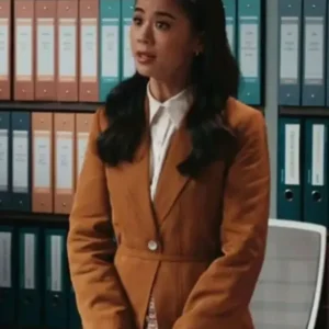 Leah Lewis Matlock Brown Blazer Front Look