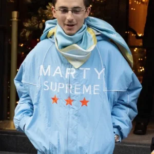 Light Blue Marty Supreme Jacket