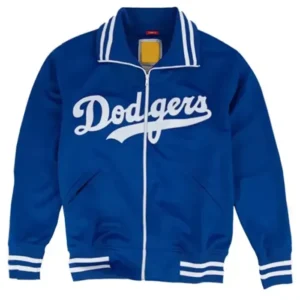 Los Angeles Dodgers Blue Varsity Jacket Front Look