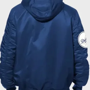 Los Angeles Dodgers New Era x Alpha Bomber Jacket Back Look