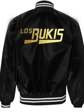 Los Bukis Satin Jacket Back Look Black Color