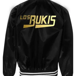 Los Bukis Satin Jacket Back Look Black Color