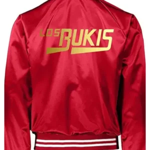 Los Bukis Satin Jacket Back Look Red Color