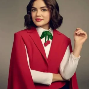 Lucy Hale Katy Keene Cape Vest Front Look