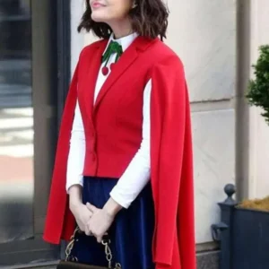 Lucy Hale Katy Keene Cape Vest Front Look