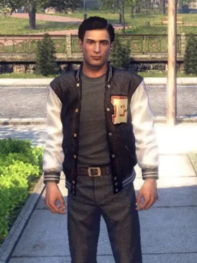 Mafia Video Game Vito Scaletta Varsity Jacket Front Look