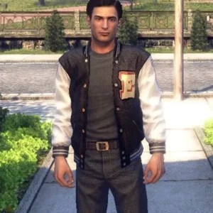 Mafia Video Game Vito Scaletta Varsity Jacket Front Look
