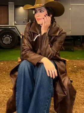 Marcela Nery Cowboy Park Barretos Leather Coat