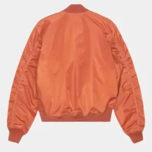 Margo’s Got Money Troubles Elle Fanning Bomber Jacket Back Look