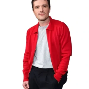 Marty Supreme 2025 Josh Hutcherson Premiere Red Jacket