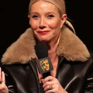 Marty Supreme Gwyneth Paltrow Black Fur Jacket