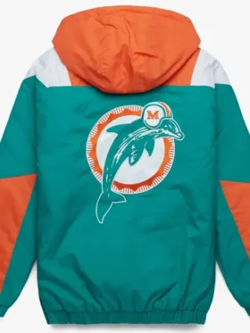Miami Dolphins Pullover Jacket Back Look
