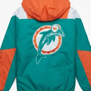 Miami Dolphins Pullover Jacket Back Look