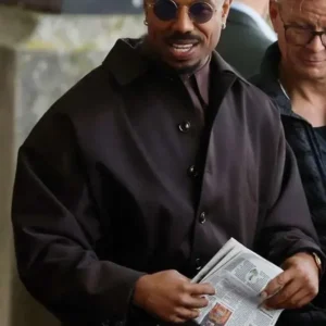 Michael B Jordan The Thomas Crown Affair Black Jacket Front look