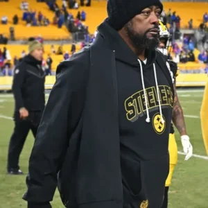 Mike Tomlin Pittsburgh Steelers Sideline Bomber Jacket