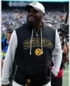 Mike Tomlin Steelers Sideline Sleeveless Hoodie Front look