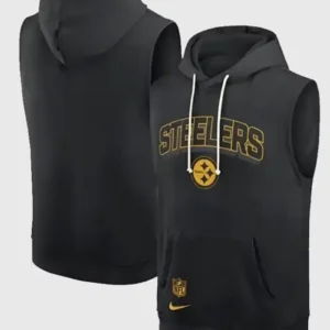 Mike Tomlin Steelers Sideline Sleeveless Hoodie Front look