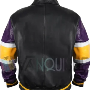 Minnesota Vikings Leather Jacket Back Look