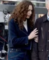 Minnie Driver Run Away Black Wool Jacket Front Look