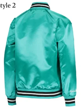 NBA San Antonio Spurs Satin Jacket Back Look