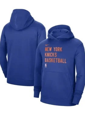 NY Knicks Practice Hoodie Front Look
