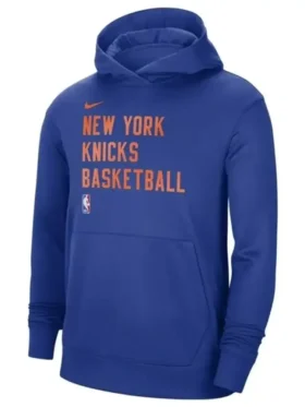 NY Knicks Practice Hoodie Front Look