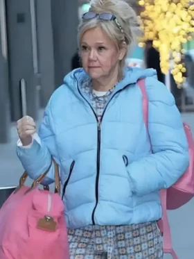 NYC 2025 Caroline Rhea Puffer Jacket Front Look