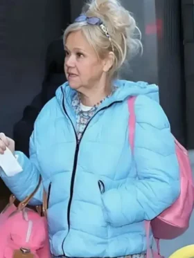 NYC 2025 Caroline Rhea Puffer Jacket Front Look