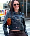 NYC Lola Tung Leather Jacket Front Look