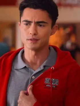 Never Have I Ever Paxton Hall Yoshida Red Hoodie