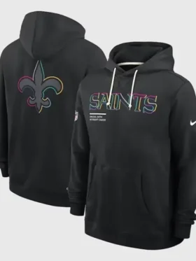 New Orleans Saints Crucial Catch Black Hoodie