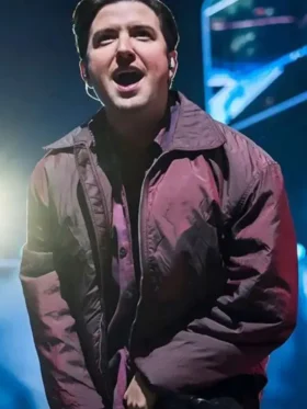 Logan Henderson Berlin Concert Maroon Jacket
