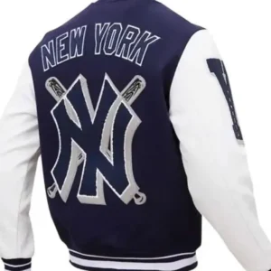 New York Yankees Letterman Jacket Back look