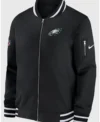 Nick Sirianni 2025 Eagles Sideline Bomber Jacket Front Look