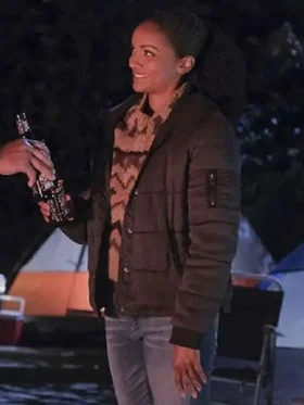 Nyla Harper The Rookie Black Puffer Jacket