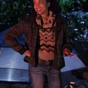 Nyla Harper The Rookie Black Puffer Jacket