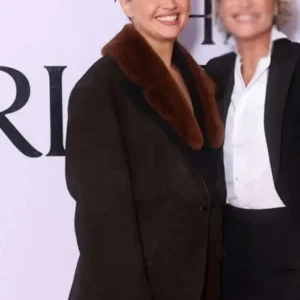 Olivia Cooke The Girlfriend Gala Screening Brown Blazer Front Look