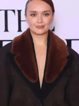 Olivia Cooke The Girlfriend Gala Screening Brown Blazer Front Look