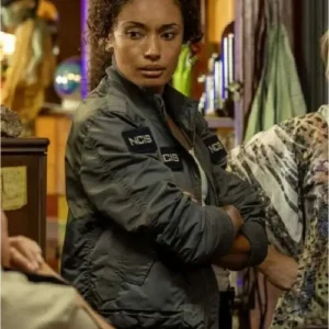 Olivia Swann NCIS Sydney S03 Grey Bomber Jacket Front Look