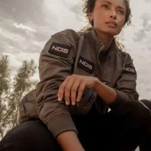 Olivia Swann NCIS Sydney S03 Grey Bomber Jacket Front Look