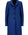 Olympia Lawrence Matlock Blue Coat Front Look
