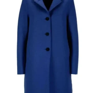 Olympia Lawrence Matlock Blue Coat Front Look