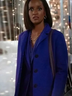 Olympia Lawrence Matlock Blue Coat Front Look