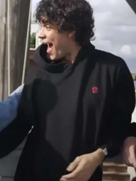 One Piece S02 Monkey D. Luffy Black Hoodie Front Look