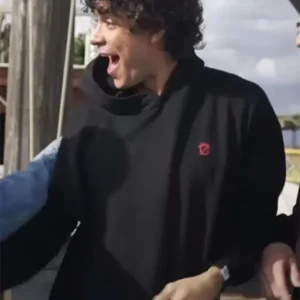 One Piece S02 Monkey D. Luffy Black Hoodie Front Look