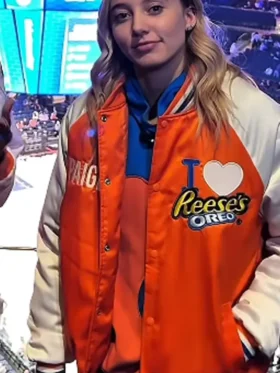Paige and Angel I love Reese Oreo Orange Jacket