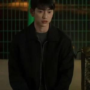Park Jin-young Our Unwritten Seoul Black Jacket Front Look