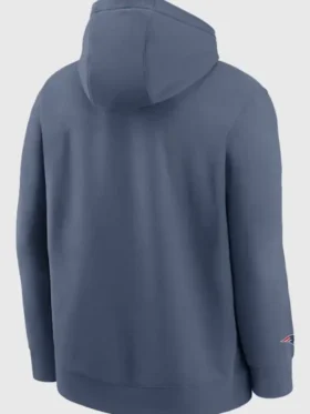 Patriots Storm Blue Hoodie Back Look
